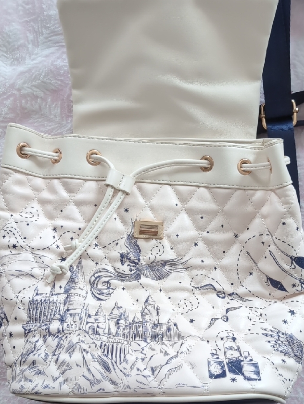 Harry Potter Quilted Icons Map Mini Backpack - Picture 7 of 14
